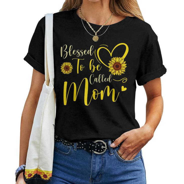 Blessed To Be Called Mom Cute Sunflower Women Women T-shirt