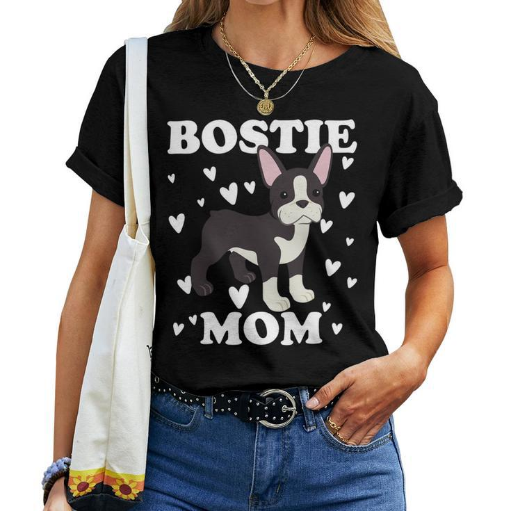 Bostie Mom Mummy Mama Mum Mommy Mothers Day Mother Women T-shirt Casual Daily Crewneck Short Sleeve Graphic Basic Unisex Tee