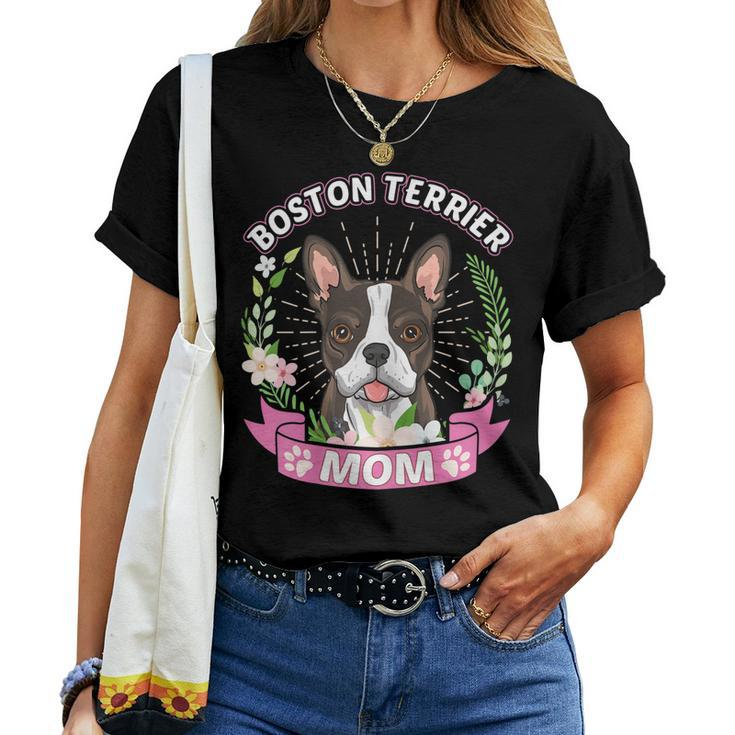 Boston Terrier Mom Shirt Women T-shirt