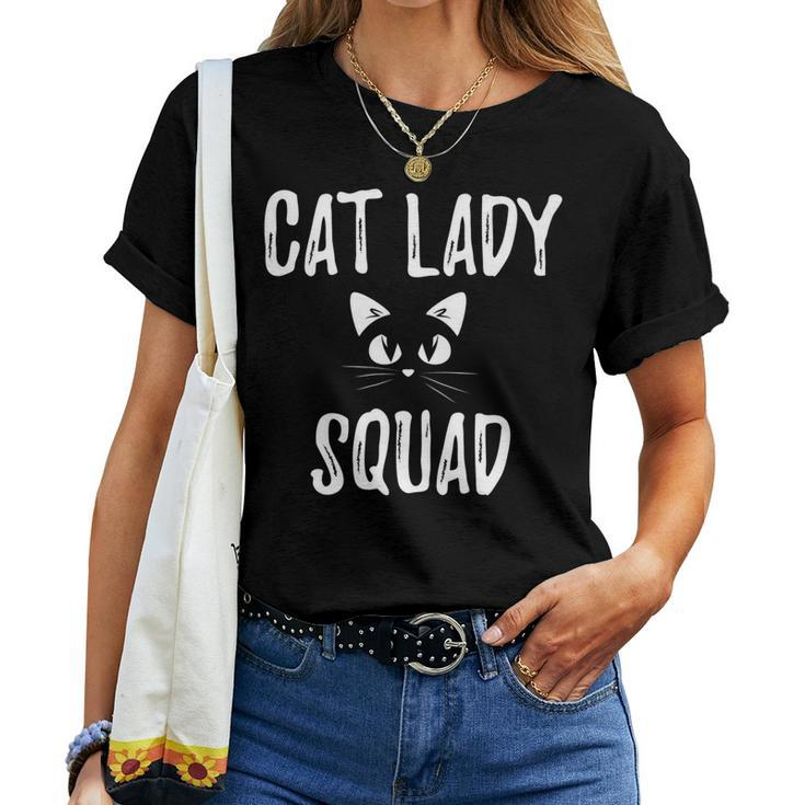 Cat Lady Squad Kitty Cat Lover Cat Mom Cat Lady Cute Women T-shirt
