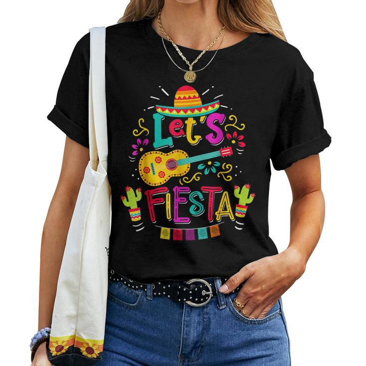 Cinco De Mayo Party Lets Fiesta Mexican Boys Girl Men Women Women T-shirt