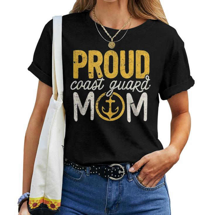 Coast Guard Mom Gift Proud Coast Guard Mom Retirement Women T-shirt