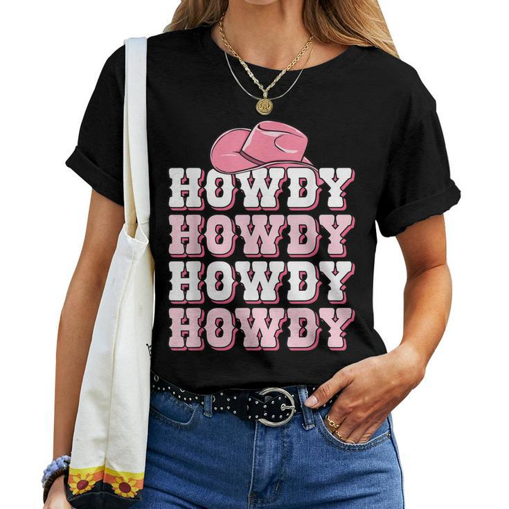 Cute Howdy Western Country Cowgirl Texas Rodeo Women Girls Women T-shirt