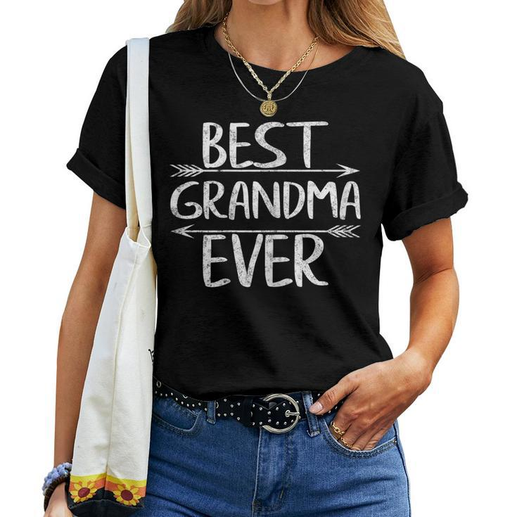 Cute Mothers Day Funny Grammy Gift Best Grandma Ever Women T-shirt