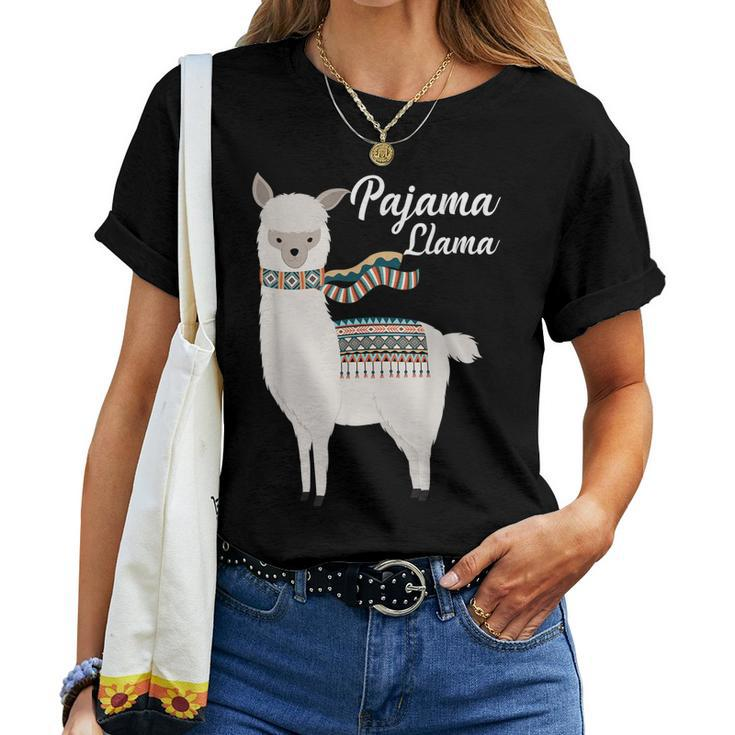 Cute Pajama Llama Bed Time Llama Pajama Women T-shirt