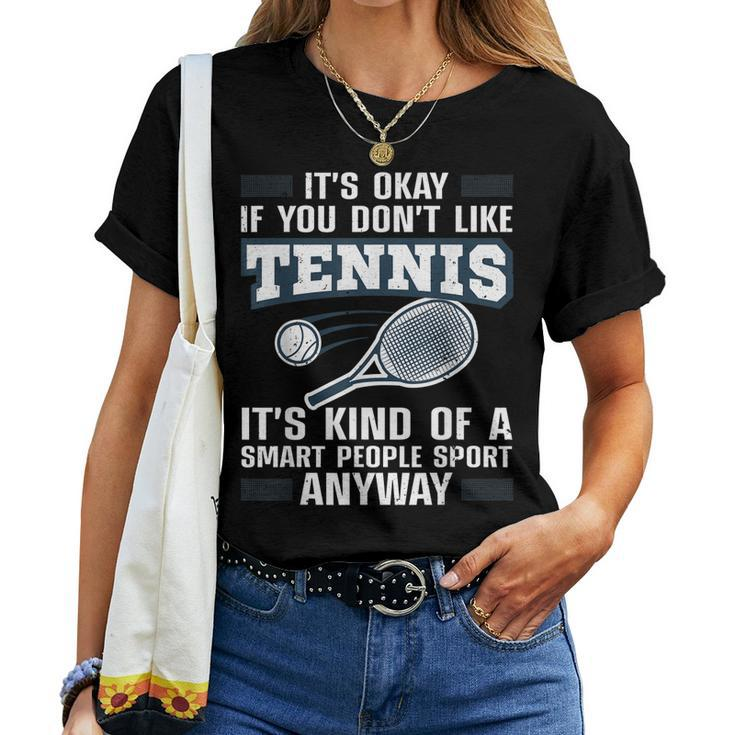 Cute Tennis For Men Women Tennis Players Coach Sports Humor Women T-shirt