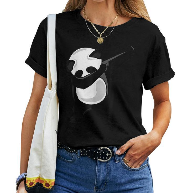 Dabbing Panda - Cute Animal Giant Panda Bear Dab Dance Women T-shirt