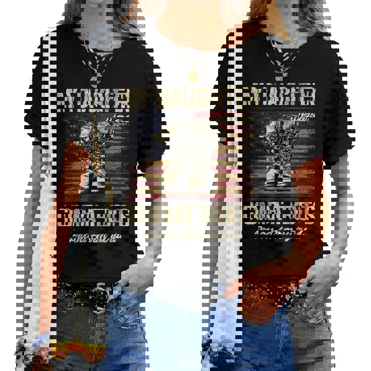 Womens Proud Daughter Of A Dad Veteran T-Shirt Womens Proud Daughter Of A Dad Veteran T-Shirt