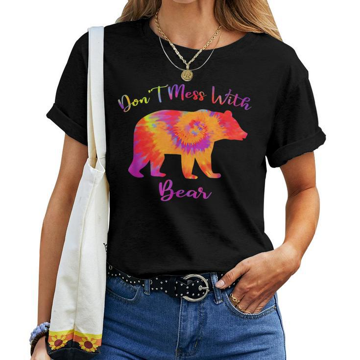 Dont Mess With Mama Bear Tie Dye Women T-shirt