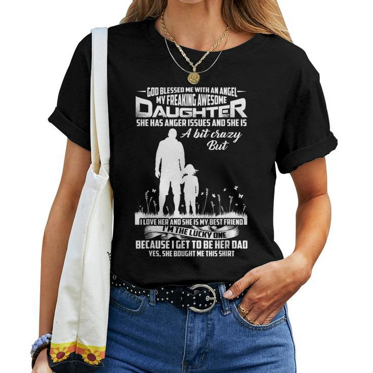 Family My Daughter Is The Best Friend Of Father Women T-shirt