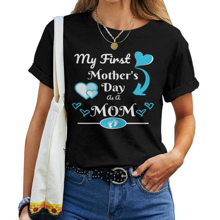 Womens My First As Mom 2019 New Mom Women T-shirt