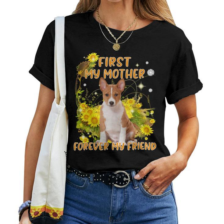 First My Mother Forever My Friend Mothers Day Dog Mom  V2 Women T-shirt Casual Daily Crewneck Short Sleeve Graphic Basic Unisex Tee
