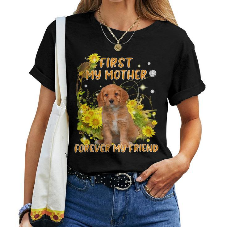 First My Mother Forever My Friend Mothers Day Dog Mom  V5 Women T-shirt Casual Daily Crewneck Short Sleeve Graphic Basic Unisex Tee
