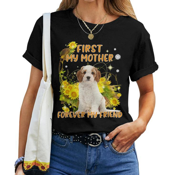 First My Mother Forever My Friend Mothers Day Dog Mom  V7 Women T-shirt Casual Daily Crewneck Short Sleeve Graphic Basic Unisex Tee
