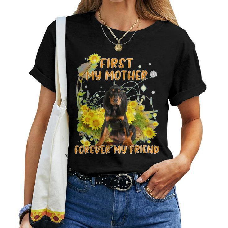 First My Mother Forever My Friend Mothers Day Dog Mom  Women T-shirt Casual Daily Crewneck Short Sleeve Graphic Basic Unisex Tee