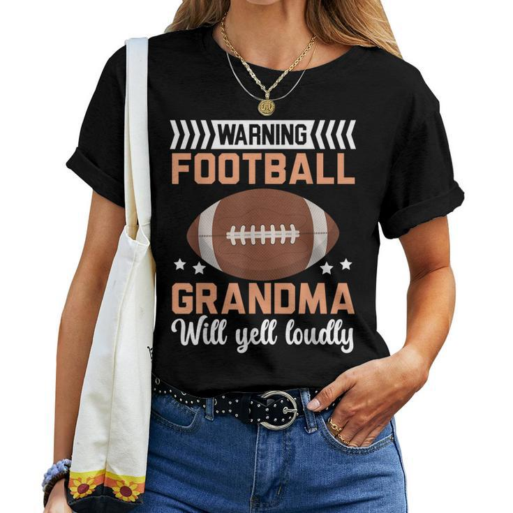 Football Grandma Grandmother Granny Grandparents Day Women T-shirt