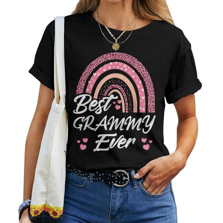 Funny Best Grammy Ever Rainbow Cute Mothers Day For Women Women T-shirt