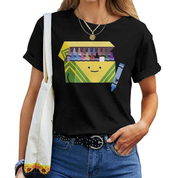 Funny Good Boys Crayon Box Smile Teacher Gift Women T-shirt