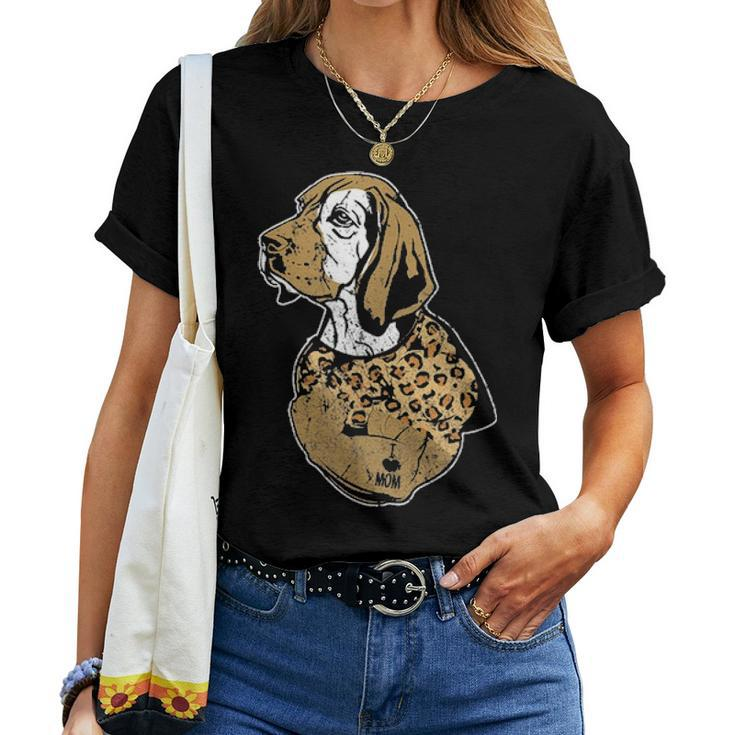 Funny Leopard Dog Beagle Mom Costume Mothers Day Gift Women T-shirt