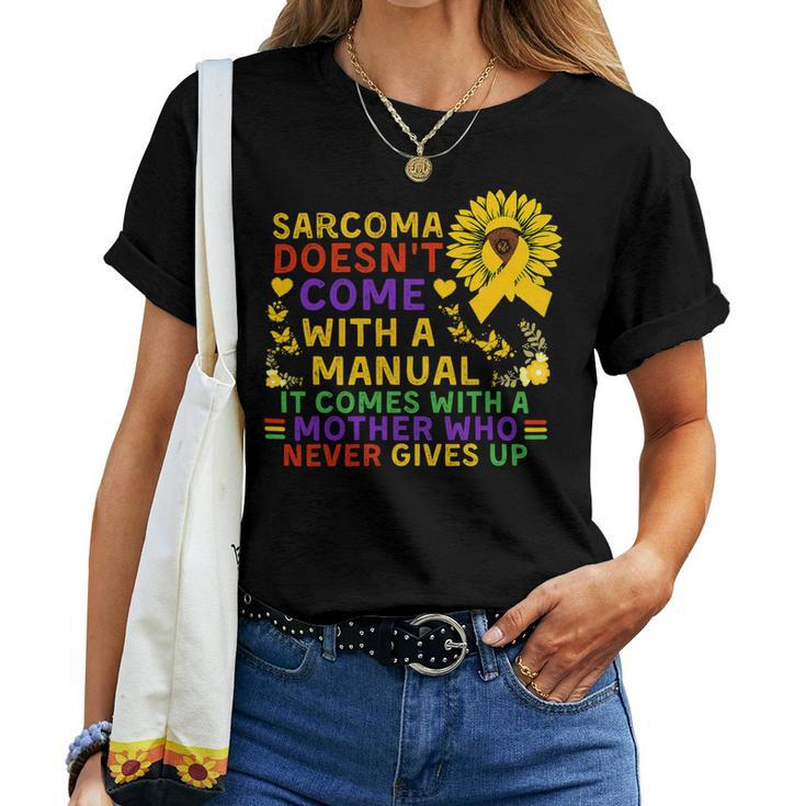 Funny Sarcoma Mother Quote Sunflower With Butterflies Women T-shirt Casual Daily Crewneck Short Sleeve Graphic Basic Unisex Tee
