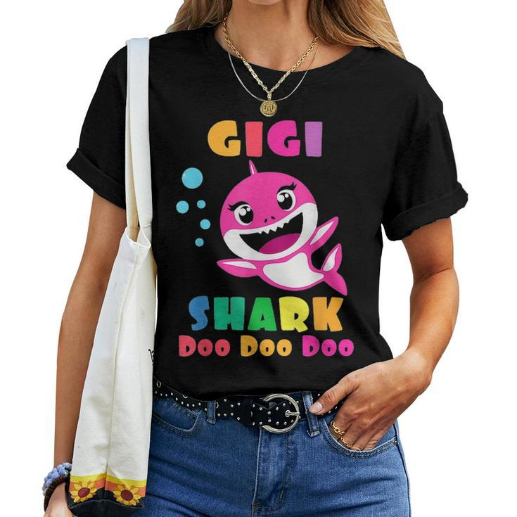 Gigi Shark Funny Mothers Day Mom Women T-shirt