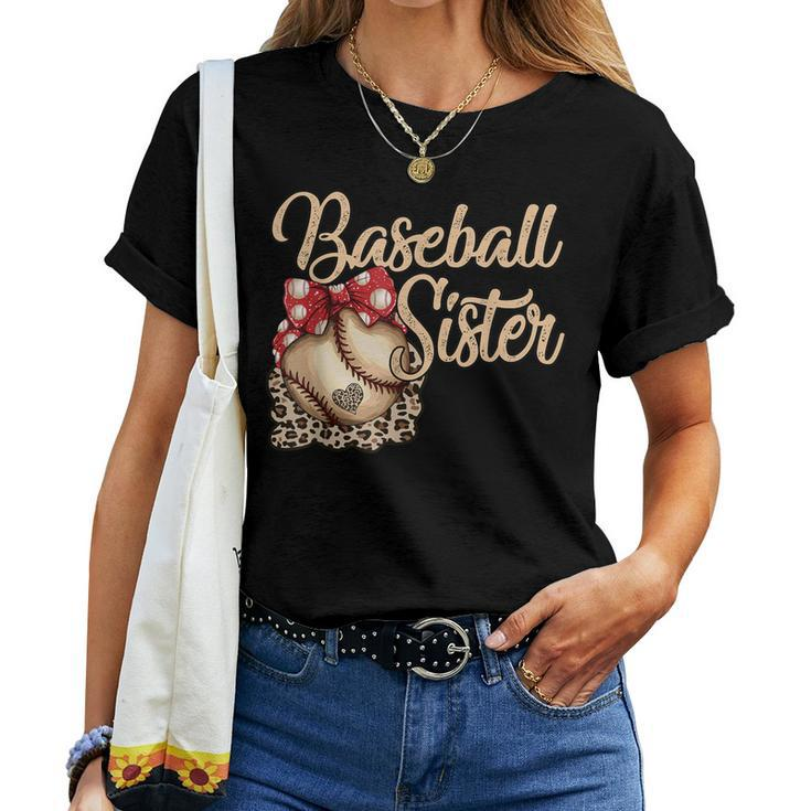 Girls Baseball Outfit Baseball Sister Baseball Sister Women T-shirt