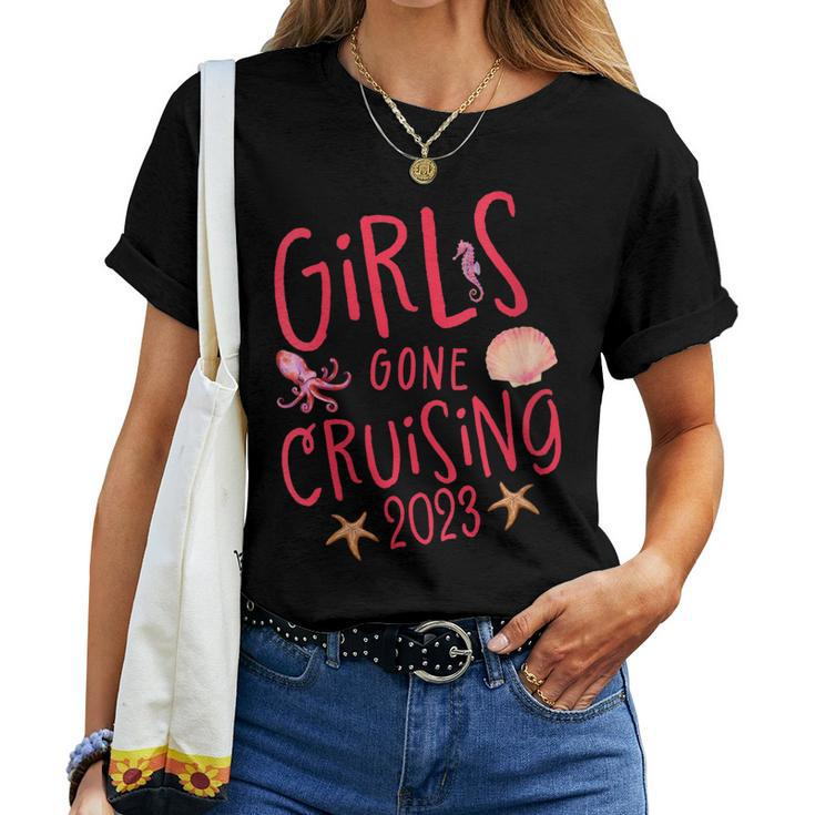 Womens Girls Gone Cruising 2023 Girls Cruise Women T-shirt