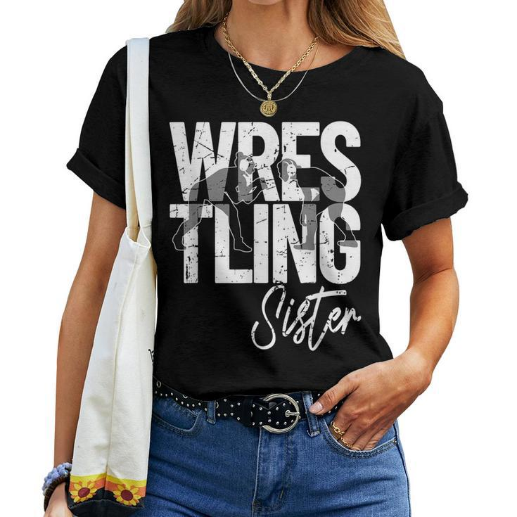 Girls Wrestling Sister - Wrestler Matching Family Women T-shirt
