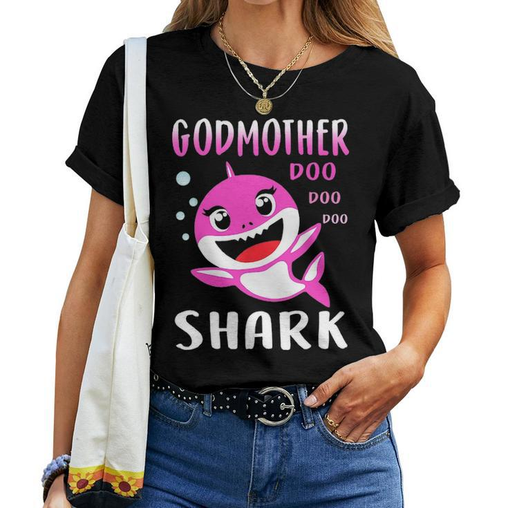 Godmother Shark Doo Doo Christmas Mothers Day Gifts Women T-shirt