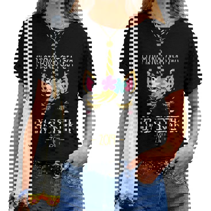 Soon I'm Going To Be Nana 2019 Unicorn Girl T-Shirt Soon I'm Going To Be Nana 2019 Unicorn Girl T-Shirt