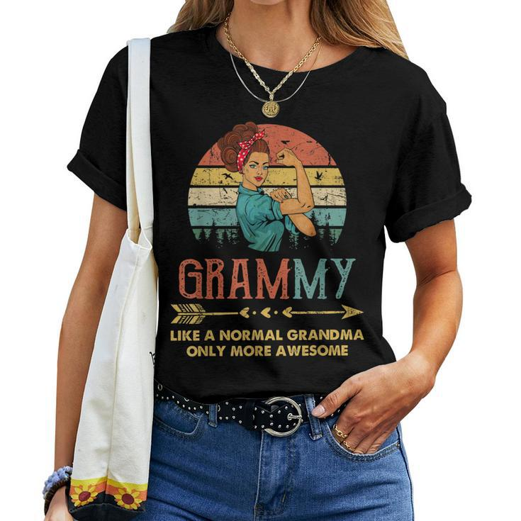 Grammy Like A Normal Grandma Only More Awesome Women Grandma Women T-shirt
