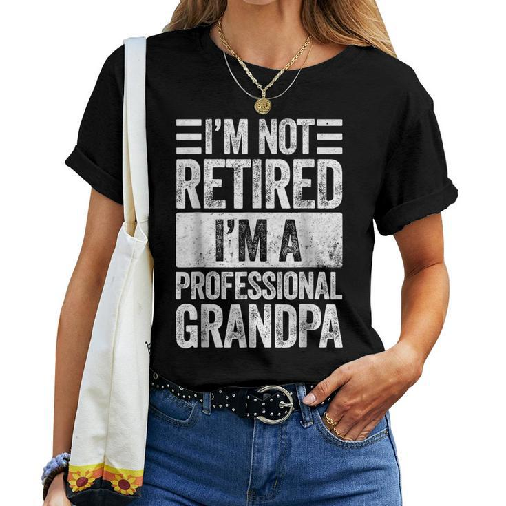 Grandpa For Men Fathers Day Retired Grandpa Women T-shirt
