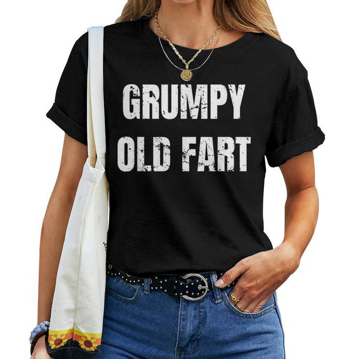 Grumpy Old Fart Seventy 70Th Birthday Pun Gag T Women T-shirt