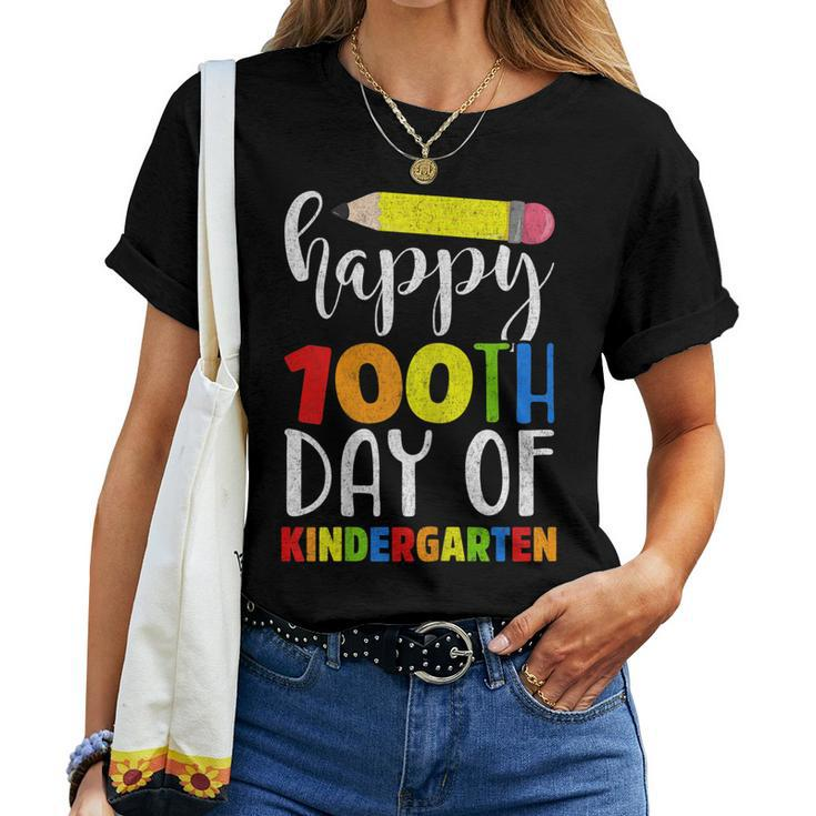 Happy 100Th Day Of Kindergarten Shirt For Teacher Or Child V2 Women T-shirt