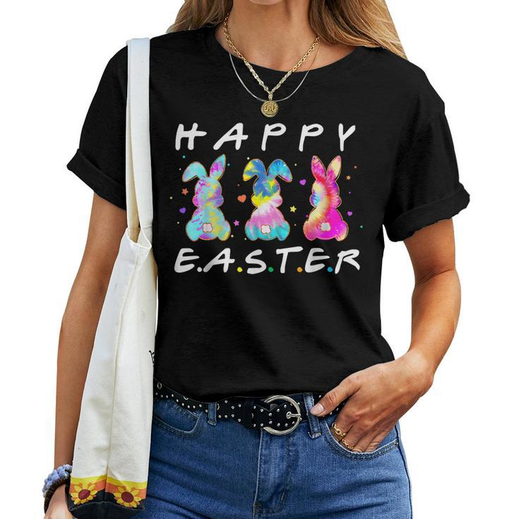 Happy Easter Day Cute Bunny Rabbit Tie Dye Women Girls Women T-shirt