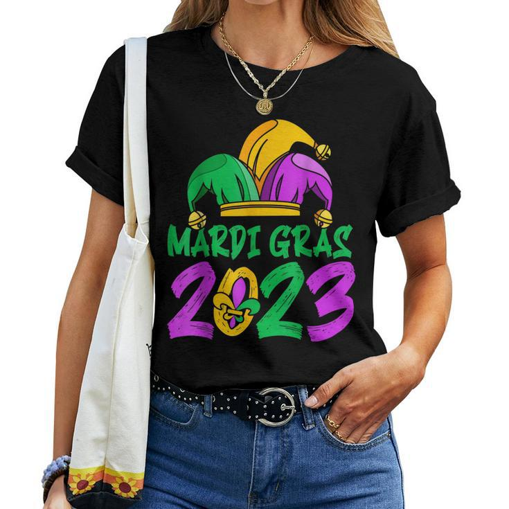 Happy Mardi Gras 2023 Jester Outfit Girl Boy Women Women T-shirt - Thegiftio
