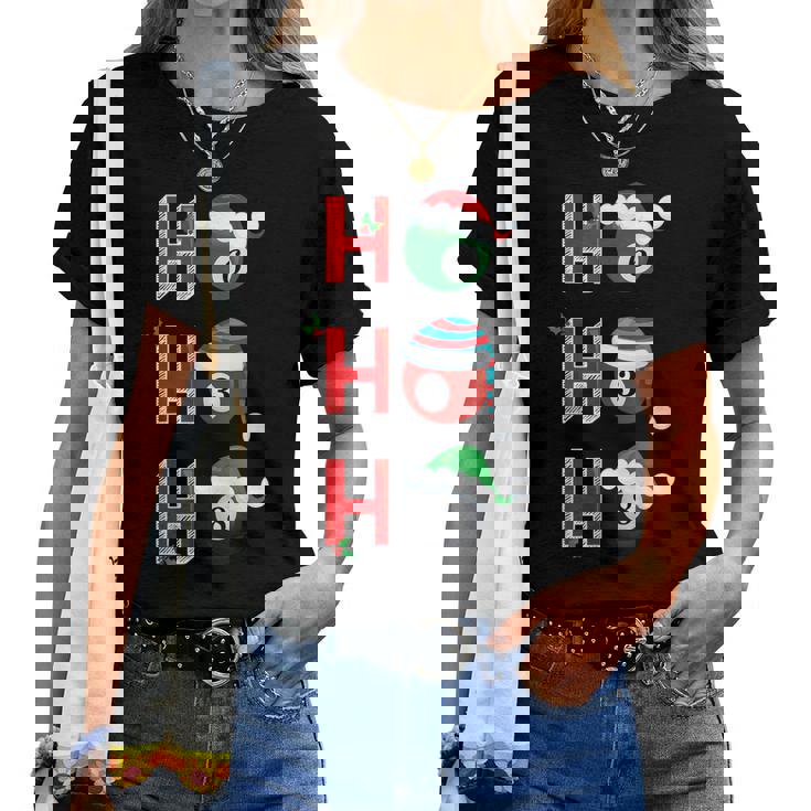 Ho3 Billiard Snooker Pool Player Christmas Holidays Gift T-Shirt