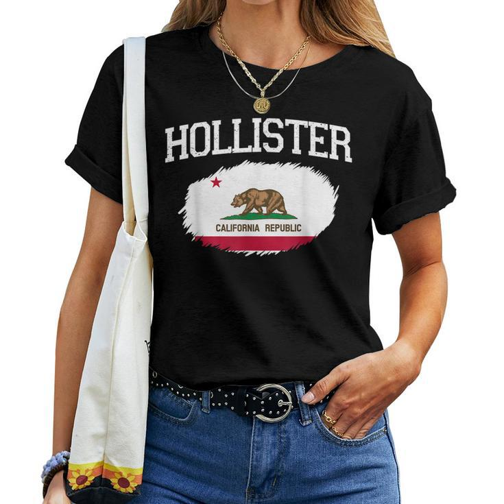 Hollister Ca California Flag Vintage Usa Sports Men Women