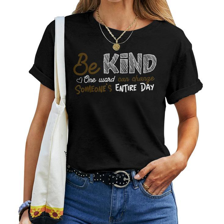 Be Kind Anti-Bully Orange Tshirt Unity Day Anti-Bullying Women T-shirt