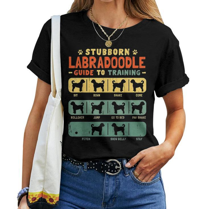 Labradoodle Mom Dad Funny Stubborn Vintage Tricks Gift Women T-shirt