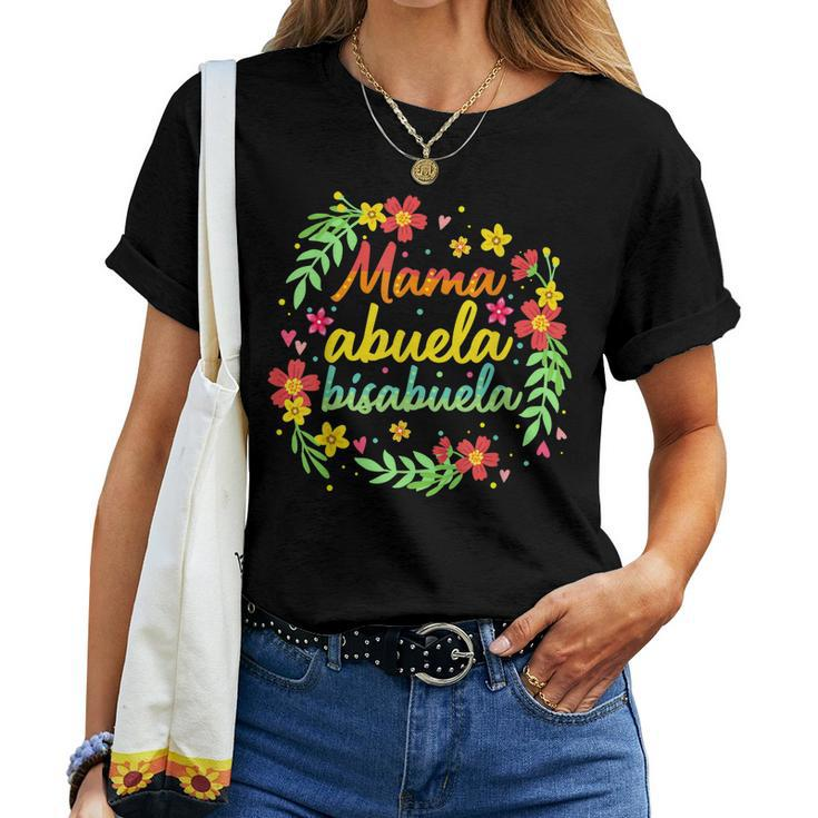 Mama Abuela Bisabuela Spanish Great Grandma Women T-shirt
