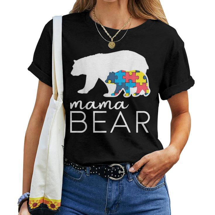 Mama Bear Autism Mom For Women Women T-shirt