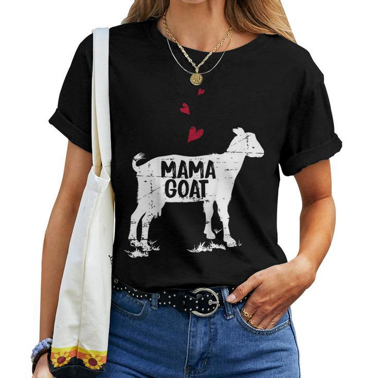 Mama Goat Shirt Farmer Lover Women T-shirt
