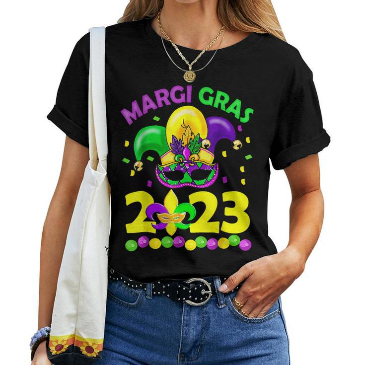 Mardi Gras 2023 - Womens Girls Mask Beads New Orleans Party Women T-shirt