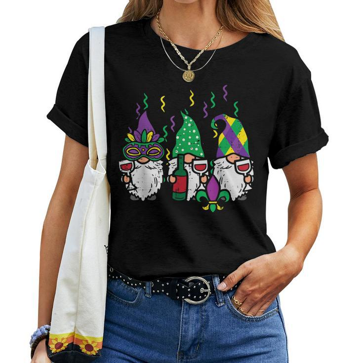 Mardi Gras Gnomes Outfit Gnomies Squad Women Women T-shirt