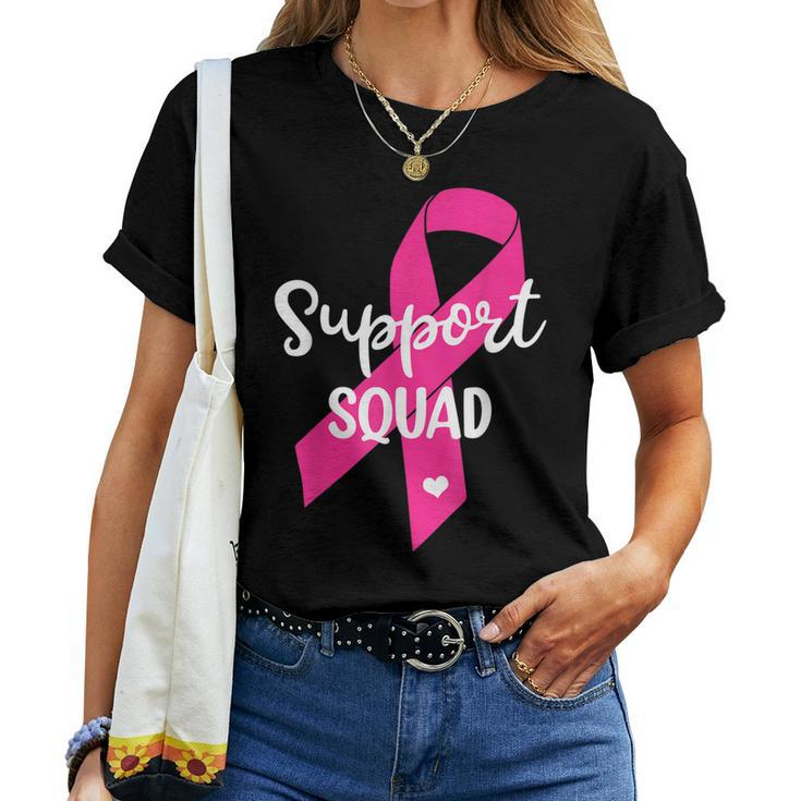 Mens Womens Kids Support Squad Breast Cancer - Support Squad Women T-shirt