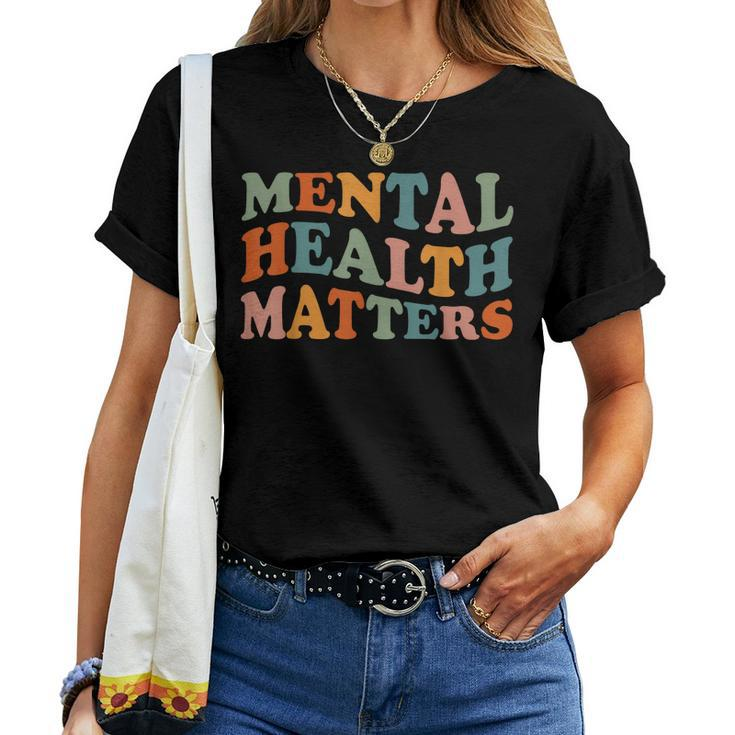 Mental Health Matters Human Brain Awareness Kids Women Women T-shirt