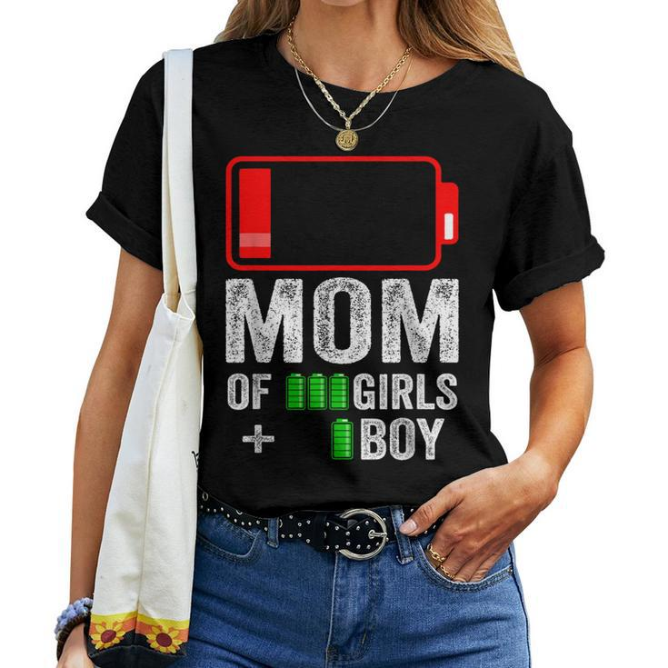 Mom Of 1 Boy 3 Girl From Kid Birthday Women Women T-shirt