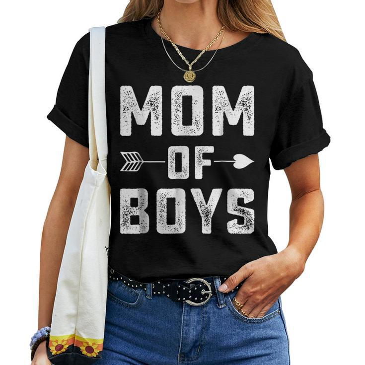 Mom Of Boys Shirts Mother Day T Shirt Women T-shirt