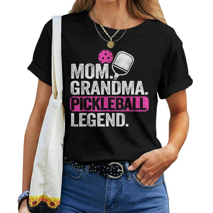 Mom Grandma Pickleball Legend Player Funny Pickle Ball Women T-shirt
